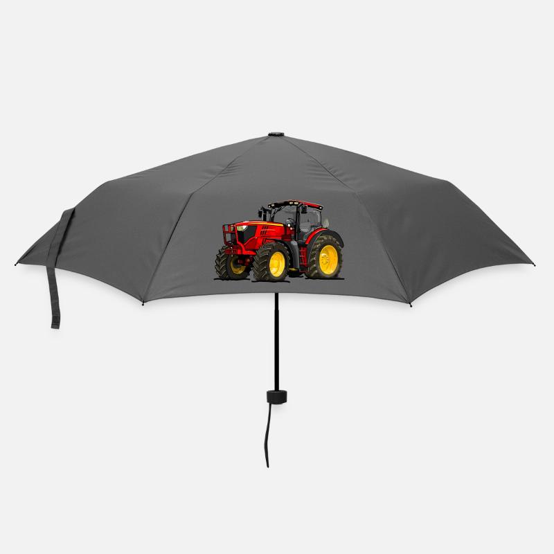 Tractor red - Umbrella (small) - grey