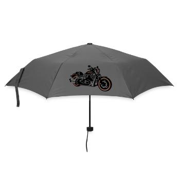 motorrad_3 - Umbrella (small) - grey - Front