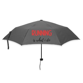 Running is What I Do - Umbrella (small) - grey - Front