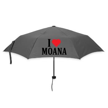 T-Shirt Name I love Moana T-Shirt Geschenkidee - Regenschirm (klein) - Grau - Vorne