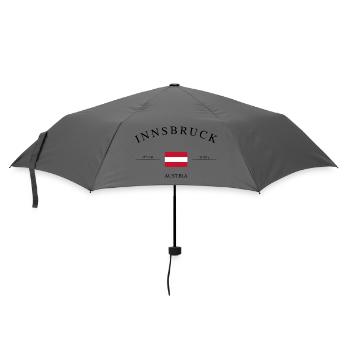 Innsbruck Austria – Holiday Souvenir &amp; Gift - Umbrella (small) - grey - Front