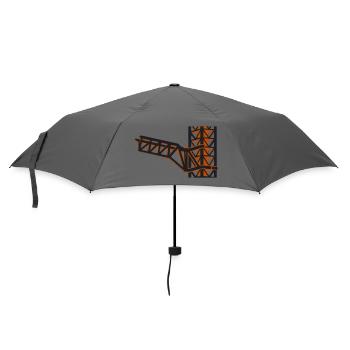 Raketenturm Startrampe Icon - Regenschirm (klein) - Grau - Vorne