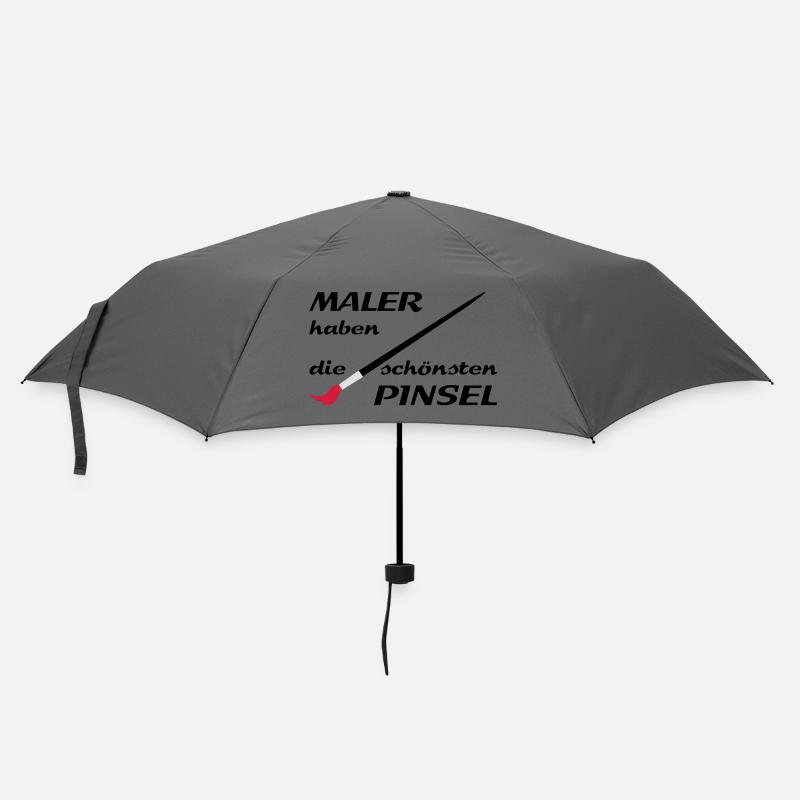 maler handwerker - Regenschirm (klein) - Grau