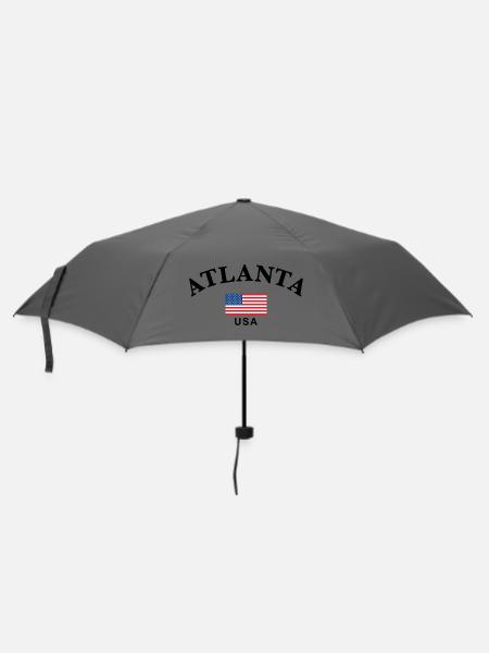 Atlanta, USA - Regenschirm (klein) - Grau