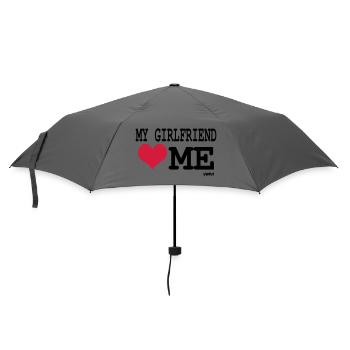 My girlfriend loves me - humour de couple - Parapluie standard - bruyère - Devant