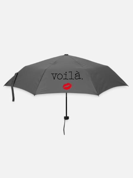 Voilà - Little French Speaking - Regenschirm (klein) - Grau