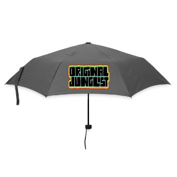 Original Junglist DNB Emblem - Regenschirm (klein) - Grau - Vorne