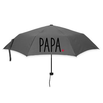 Dad Heart - Gift Father's Day Family Child Love - Umbrella (small) - grey - Front