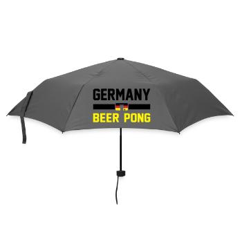 Bier Pong Deutschland - Regenschirm (klein) - Grau - Vorne