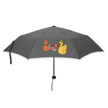 Enten tragen Capy - Regenschirm (klein) - Grau - Vorne