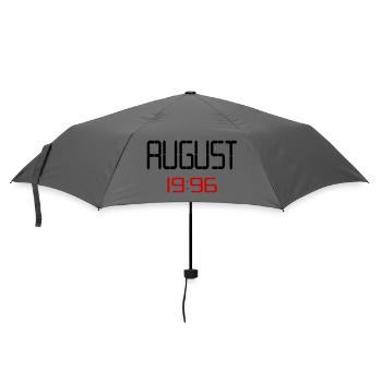 August 1996 - 30. Geburtstag - Regenschirm (klein) - Grau - Vorne
