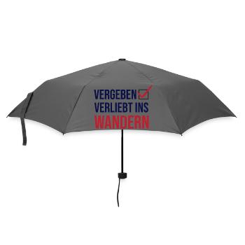 Wanderer Naturliebhaber Wandern Statement Klettern - Regenschirm (klein) - Grau - Vorne