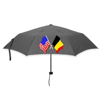 Drapeau des États-Unis et drapeau de la Belgique - Parapluie standard - bruyère - Devant