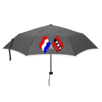 Flag Netherlands, Amsterdam crossed - Umbrella (small) - grey - Front