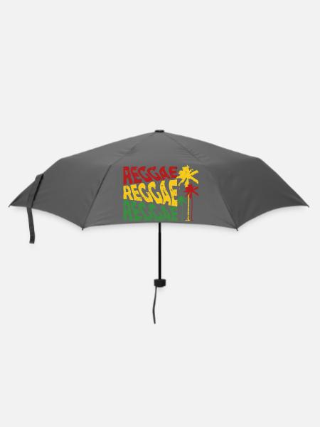 Reggae Palmenfarben - Regenschirm (klein) - Grau