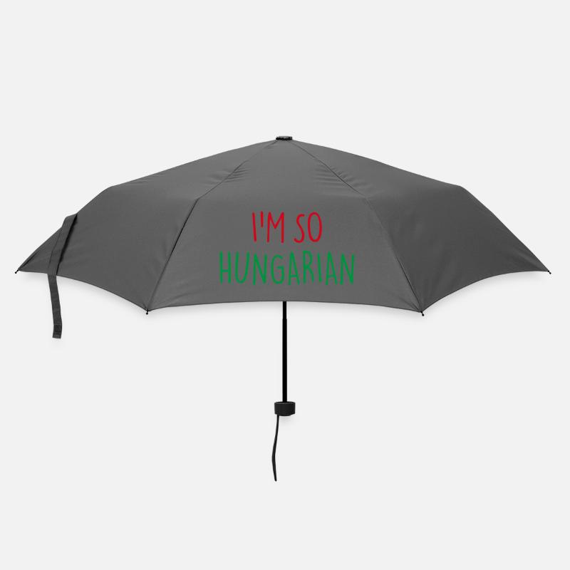 I'M SO HUNGARIAN Ungarisch Ungarn - Regenschirm (klein) - Grau