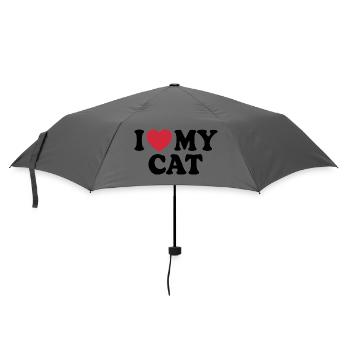 Citation J'aime mon chat - Parapluie standard - bruyère - Devant