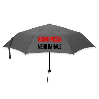 Pizza - Regenschirm (klein) - Grau - Vorne