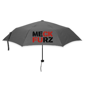 Meck Furz | Merz - nicht mein Kanzler - Regenschirm (klein) - Grau - Vorne