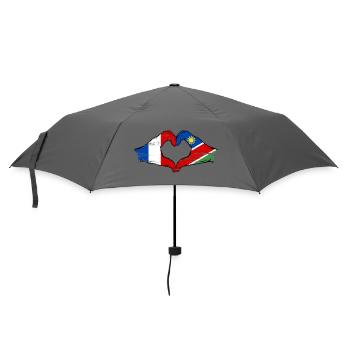 Drapeau de la France Namibie Coeur utilisé - Parapluie standard - bruyère - Devant