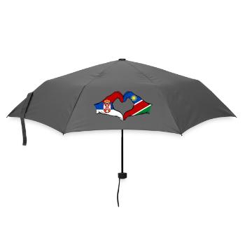 Serbie Namibie Drapeau Coeur - Parapluie standard - bruyère - Devant