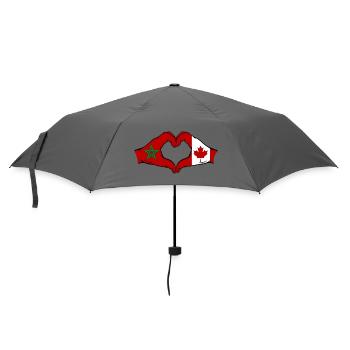 Maroc Canada Drapeau Mains Coeur Forme - Parapluie standard - bruyère - Devant