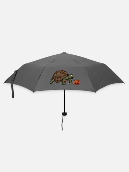 Haunted Turtle Halloween Candy - Umbrella (small) - grey