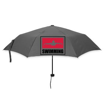 Swimming - Regenschirm (klein) - Grau - Vorne