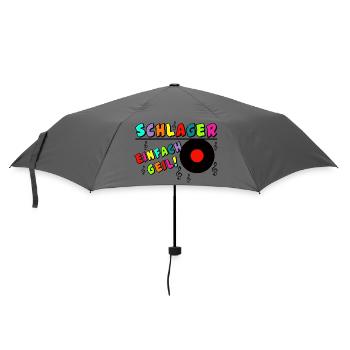 Schlager einfach geil ............................ - Regenschirm (klein) - Grau - Vorne
