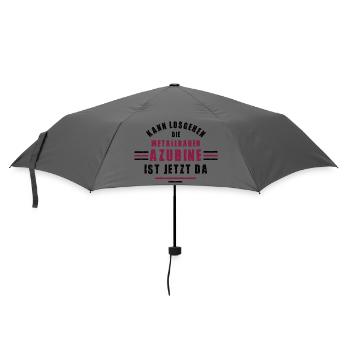 Trainee metalworker apprenticeship training metalworker - Umbrella (small) - grey - Front