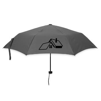 House transparent logo - Umbrella (small) - grey - Front