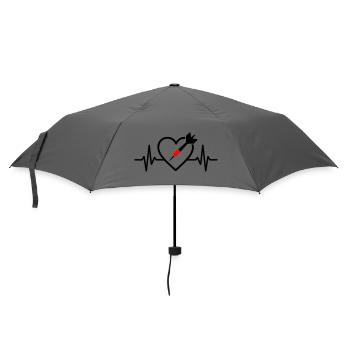Heart Darts – Passion for Precision - Umbrella (small) - grey - Front