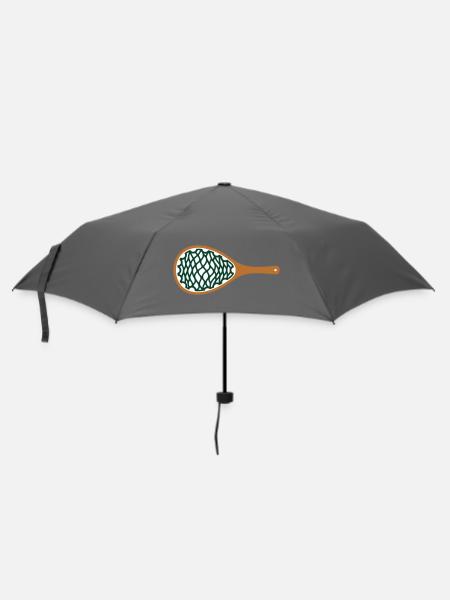 Kescher Angeln Fisch Icon - Regenschirm (klein) - Grau