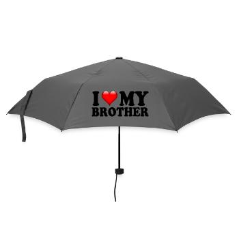 J’aime mon frère et mon meilleur cadeau de famille - Parapluie standard - bruyère - Devant