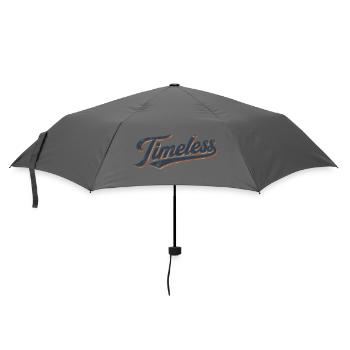 Timeless vintage lettering - Umbrella (small) - grey - Front
