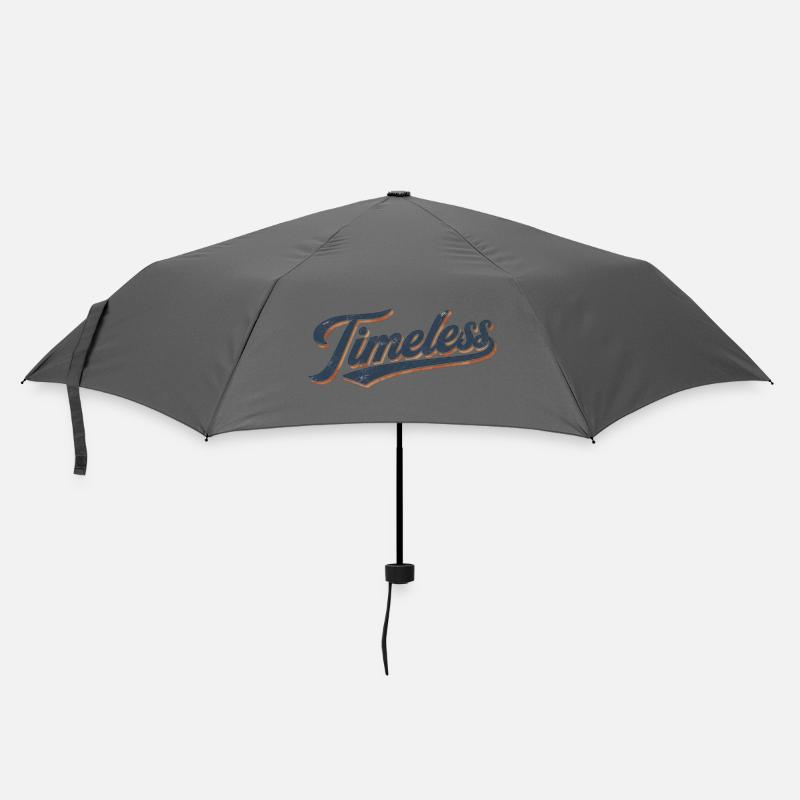 Timeless vintage lettering - Umbrella (small) - grey