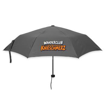 Wanderclub KnieSchmerz Wanderer Wandern - Regenschirm (klein) - Grau - Vorne