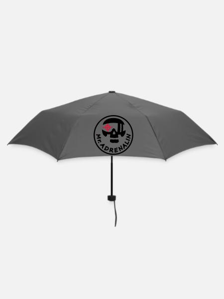 Mr. Adrenalin Pilot - Regenschirm (klein) - Grau
