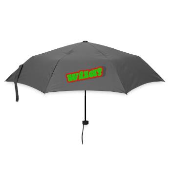 Graffiti wordmark green with red border - Umbrella (small) - grey - Front