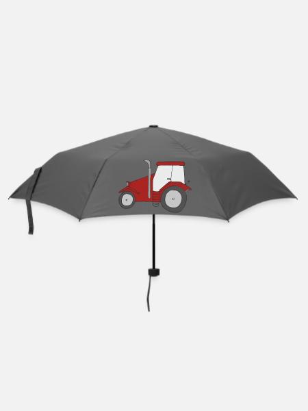 traktor - Regenschirm (klein) - Grau