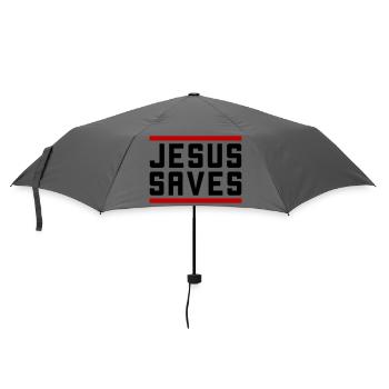 Jésus sauve d’une manière chrétienne - Parapluie standard - bruyère - Devant