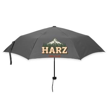 Harz Trail Club | Vintage Outdoor Badge - Regenschirm (klein) - Grau - Vorne