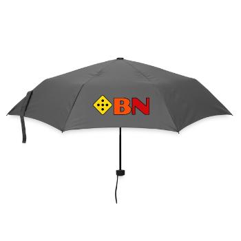BN Würfel-Logo Gelb-Orange Rot - Regenschirm (klein) - Grau - Vorne