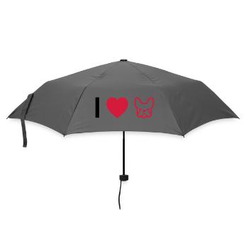French Bulldog - Umbrella (small) - grey - Front