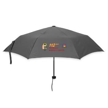 Wir löschen auch ihre Festplatte - Feuerwehr - Regenschirm (klein) - Grau - Vorne