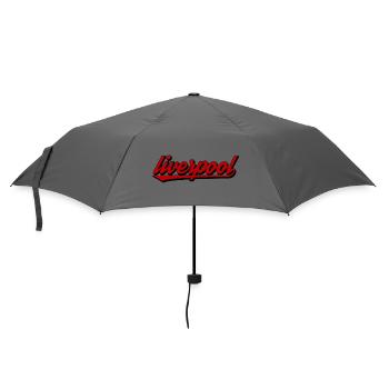 Lettrage rétro de football rouge - Parapluie standard - bruyère - Devant