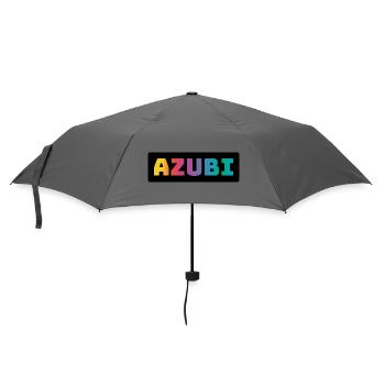 Azubi Tshirt coloured black - Regenschirm (klein) - Grau - Vorne