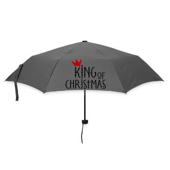 Regal Krone Design auf Hoodies und T-Shirts - Regenschirm (klein) - Grau - Vorne