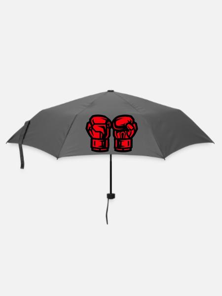 Boxhandschuhe Symbol Boxen - Regenschirm (klein) - Grau