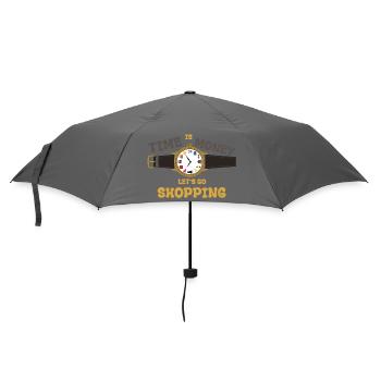 Le temps, c’est de l’argent : Allons faire du shopping - Parapluie standard - bruyère - Devant